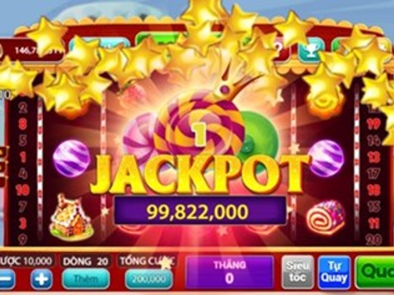 Biểu tượng Jackpot lũy tiến với số tiền lớn và hiệu ứng ánh sáng rực rỡ